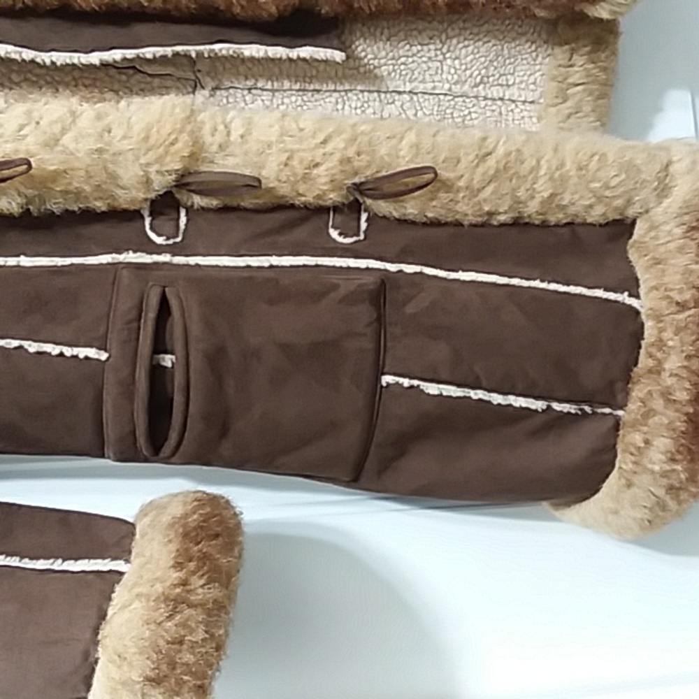 Faux Fur Baby Phat Retro Girls Coat - Picture 3 of 16